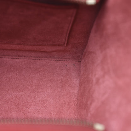 Celine Drummed Calfskin Micro Luggage Merlot 7 of 12