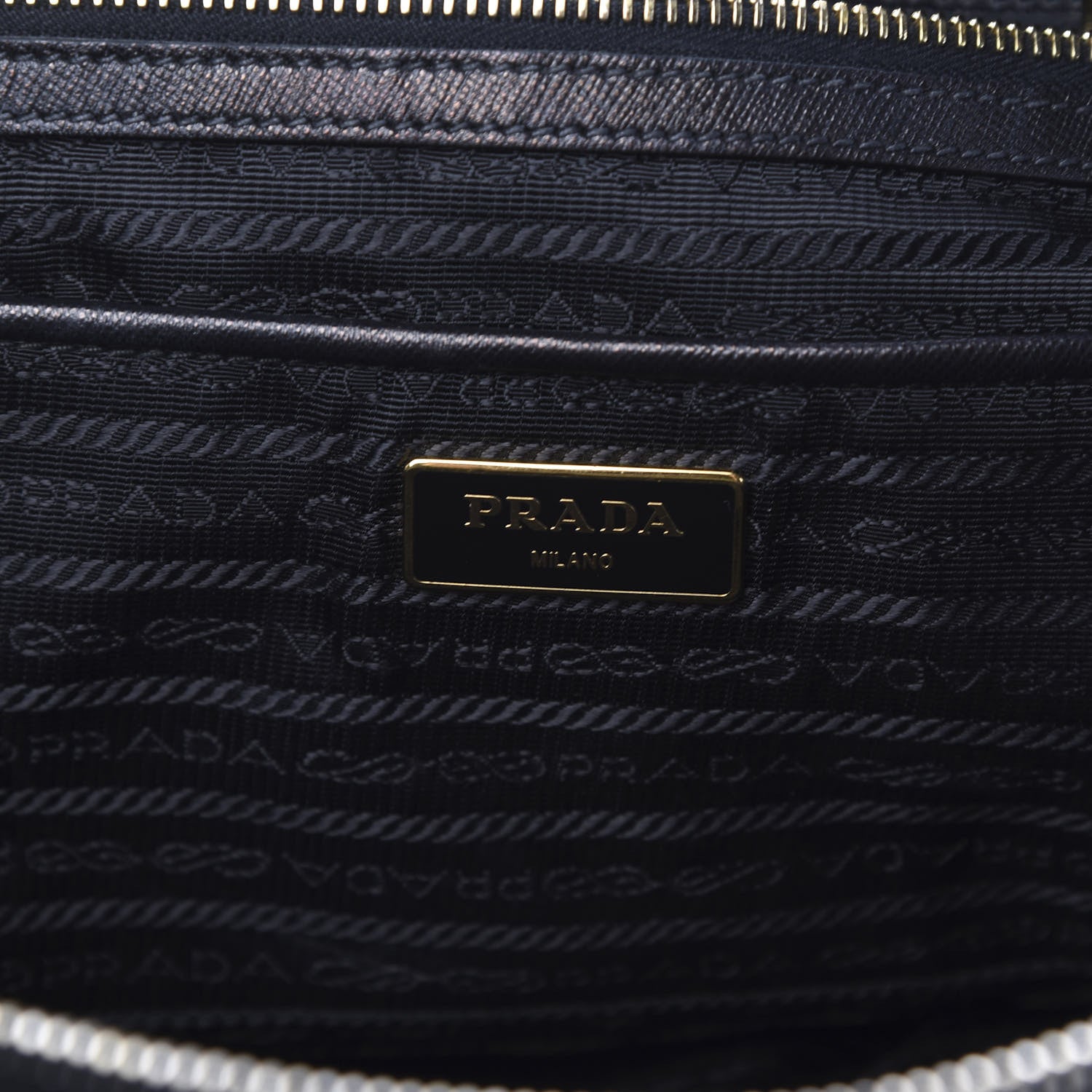 Prada Tessuto Nylon Saffiano Tote Black 8 of 9