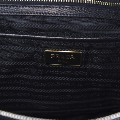 Prada Tessuto Nylon Saffiano Tote Black 8 of 9
