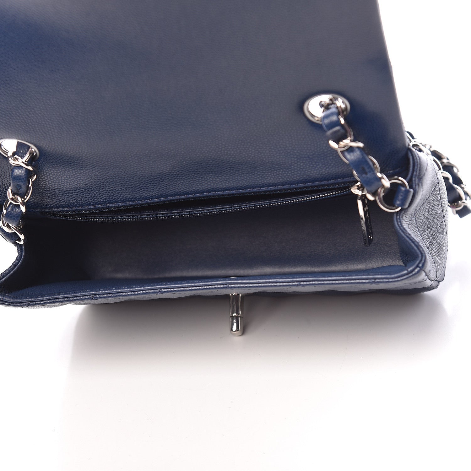 Chanel Caviar Quilted Mini Rectangular Flap Navy 5 of 13