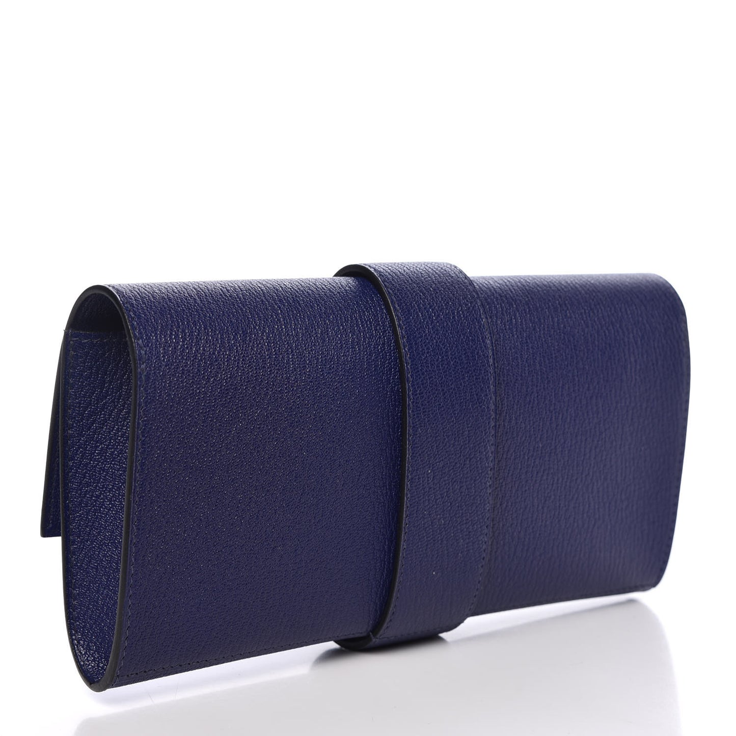 Chevre Mysore Medor 23 Clutch Bleu Encre