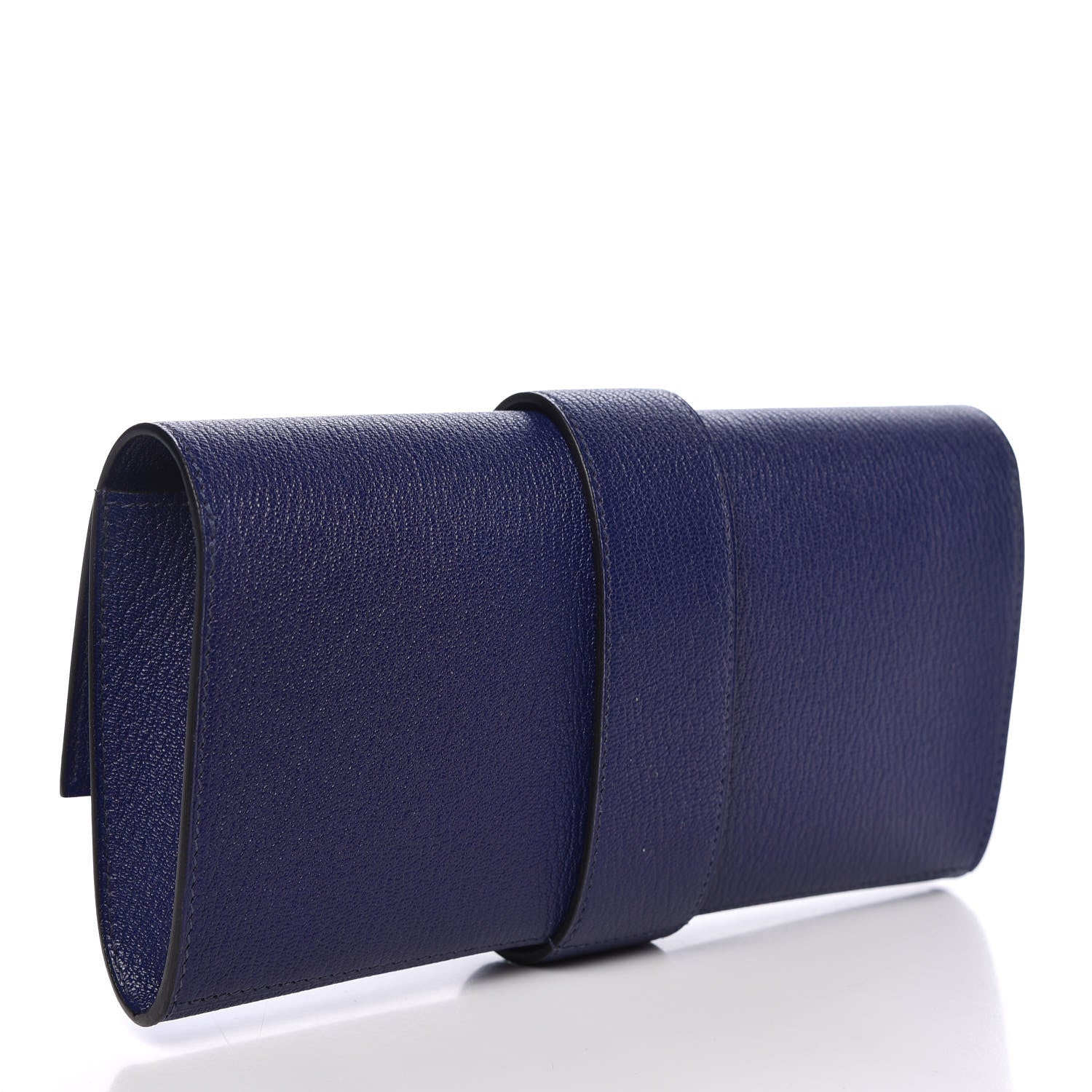 Hermes Chevre Mysore Medor 23 Clutch Bleu Encre 3 of 9