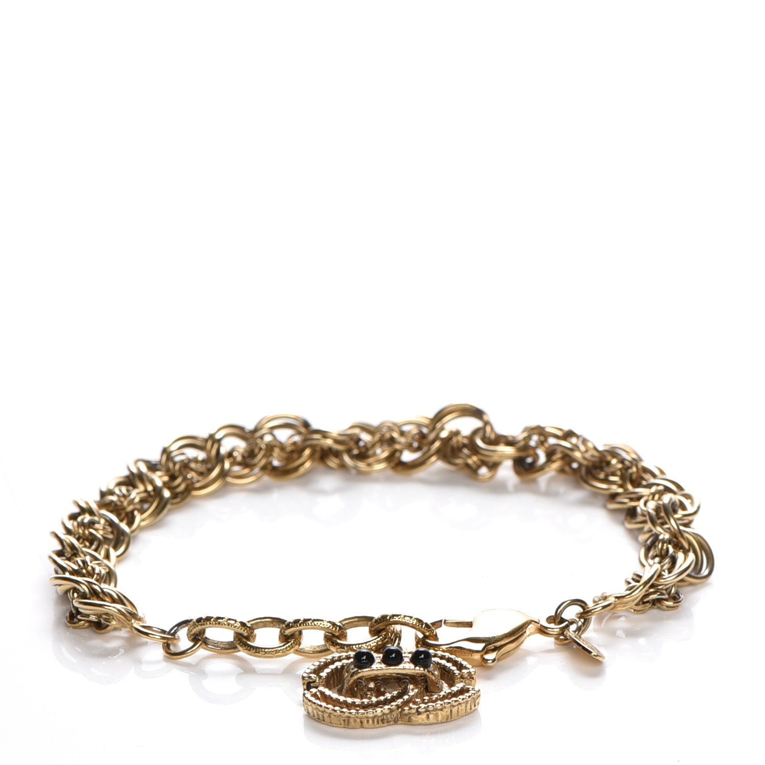 Chanel CC Chain Bracelet Gold 1 of 6