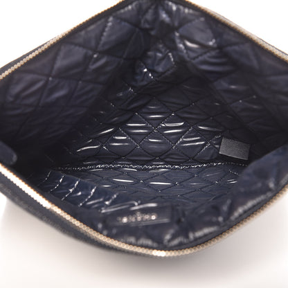 Chanel Denim Medium Deauville Pouch Dark Blue 5 of 7