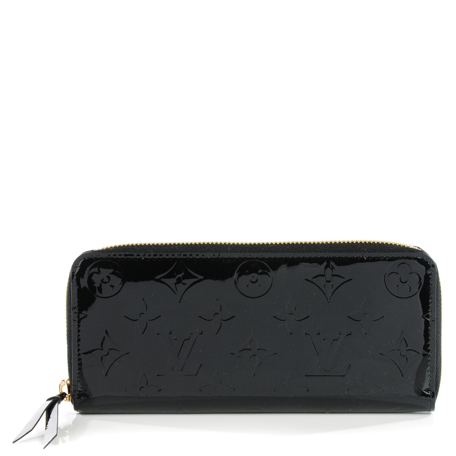 Louis Vuitton Vernis Clemence Wallet Black 1 of 7