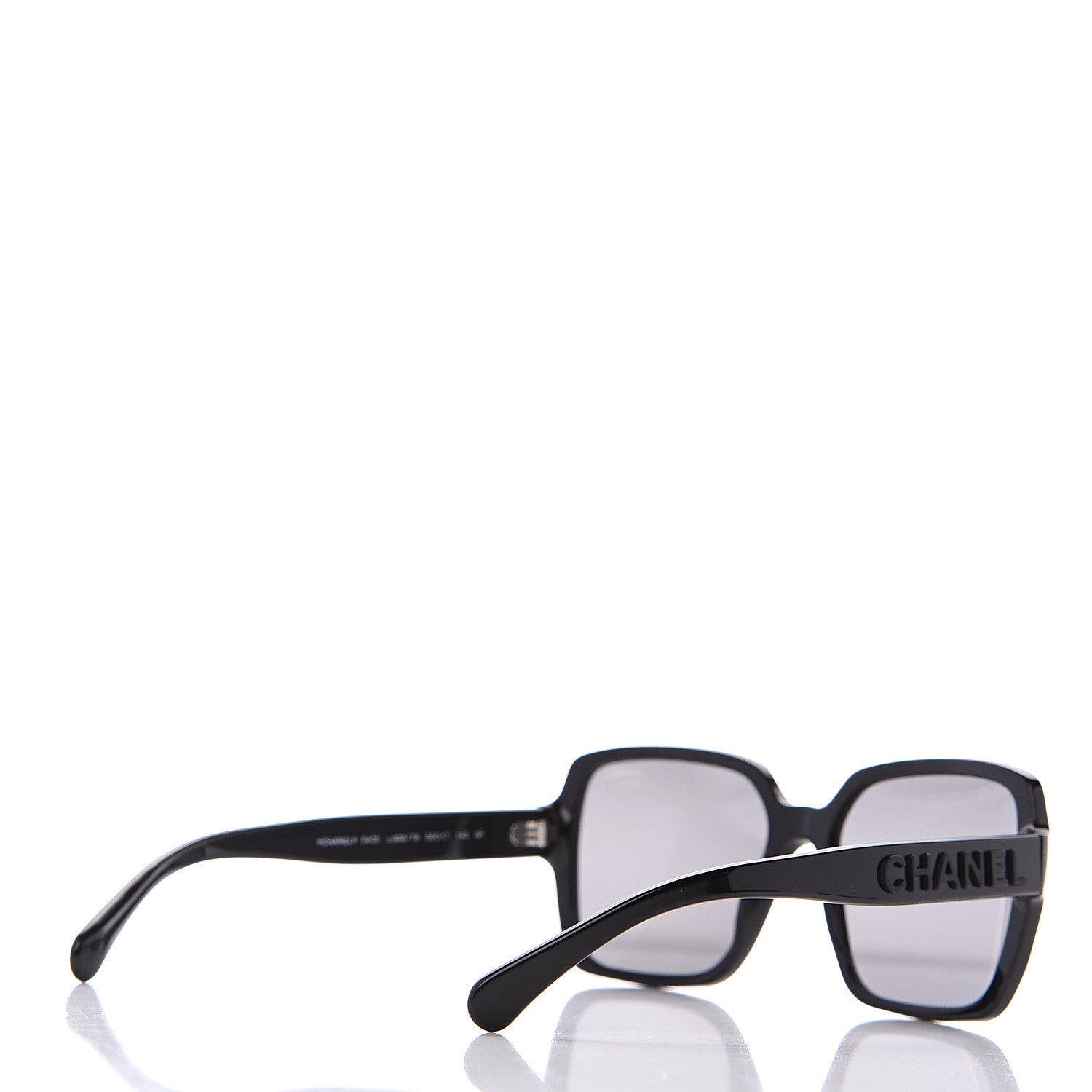 Chanel Acetate Polarized Square Sunglasses 5408 Black 4 of 7