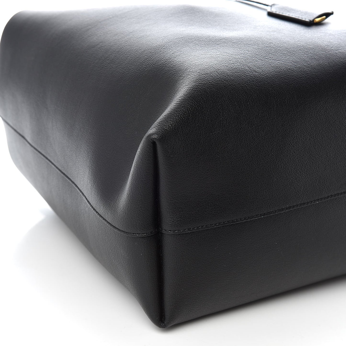 Calfskin Large Shopping Tote Black