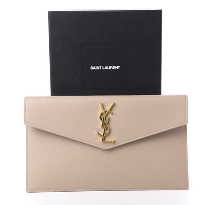 Saint Laurent Grain De Poudre Uptown Pouch Marble Pink 10 of 10