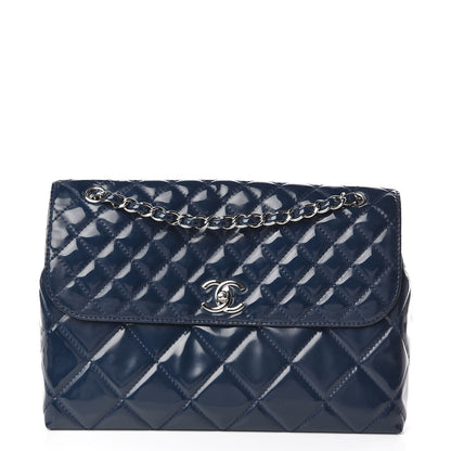 Chanel Vinyl Quilted In the Business Flap Bag Blue 1 of 12