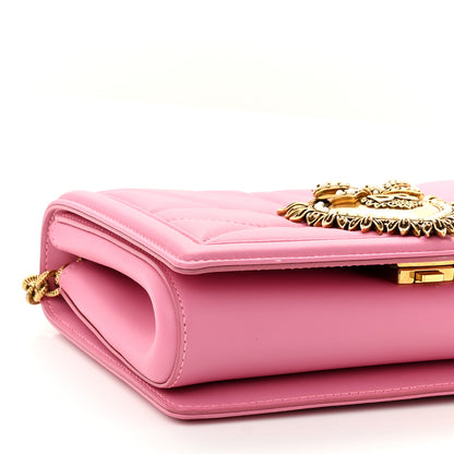 Dolce & Gabbana Calfskin Medium Devotion Crossbody Bag Pink 8 of 9