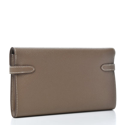 Hermes Epsom Kelly Longue Wallet Etoupe 3 of 9