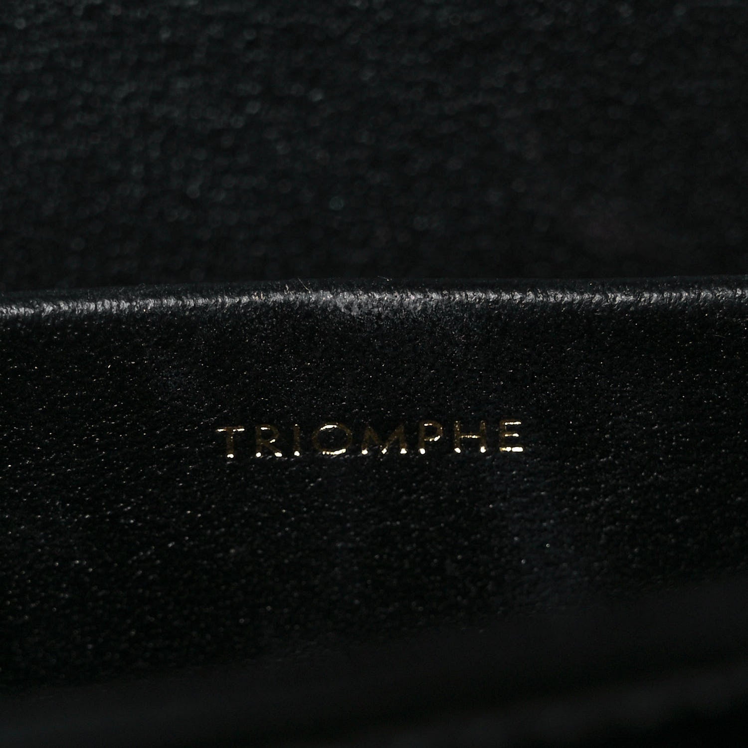 Celine Shiny Calfskin Triomphe Shoulder Bag Black 6 of 10
