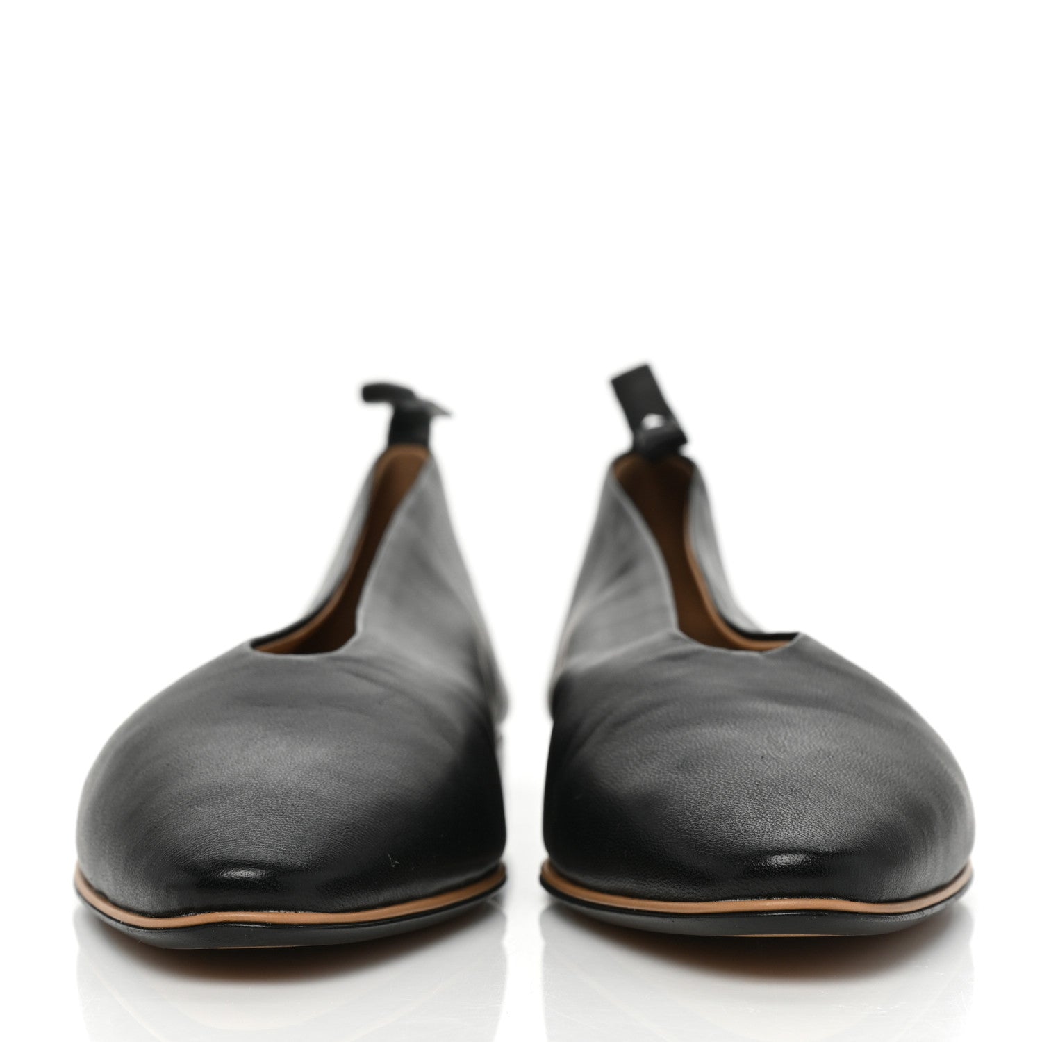 Bottega Veneta Nappa Almond Flats 35 Black 2 of 7