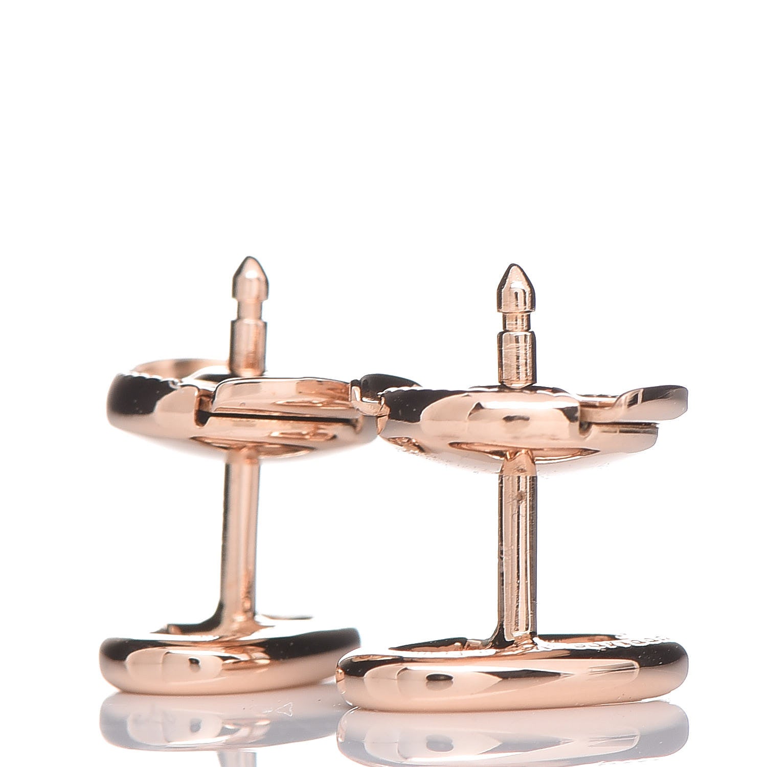 Hermes 18K Rose Gold TPM Farandole Stud Earrings 3 of 4