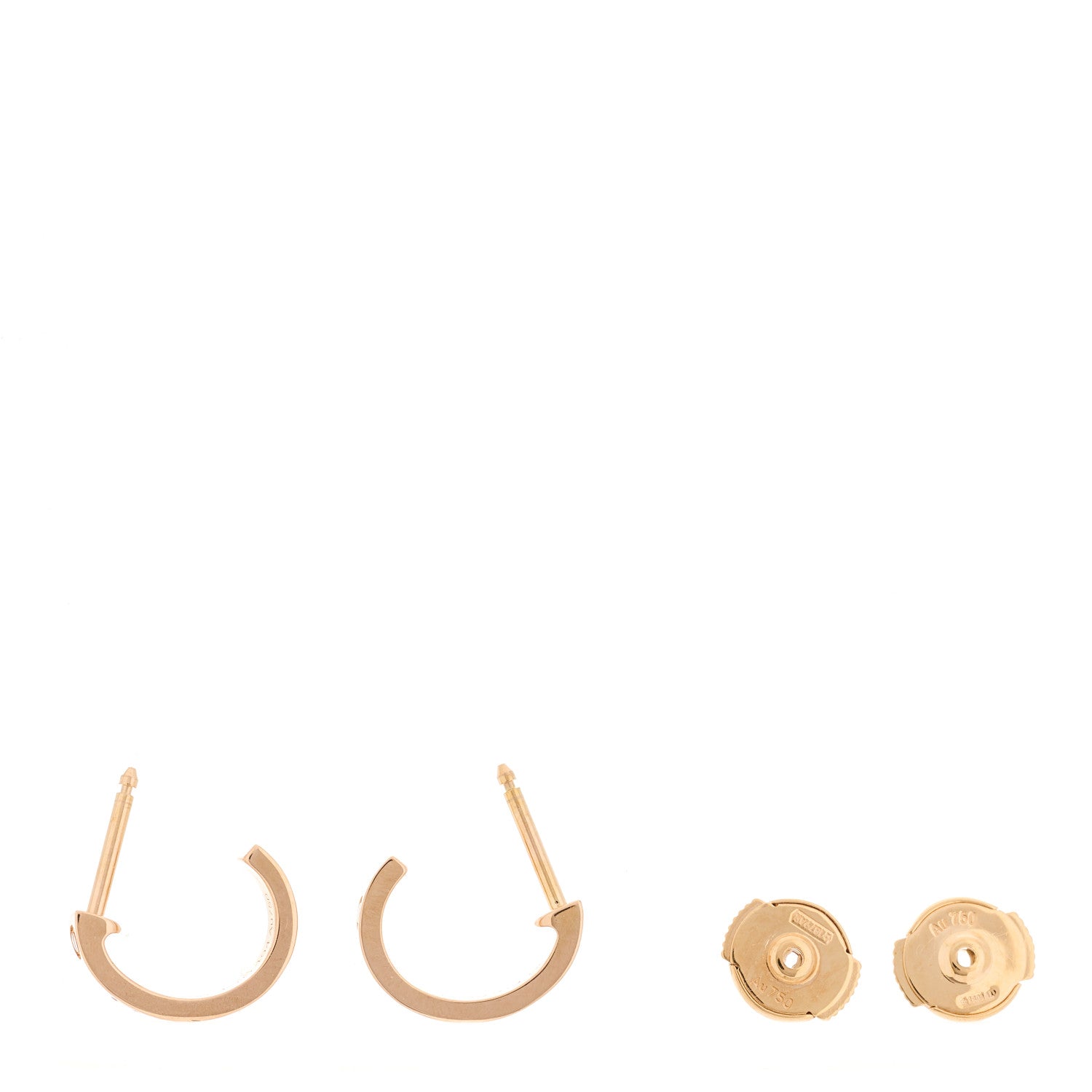Cartier 18K Pink Gold Small LOVE Hoop Earrings 3 of 7
