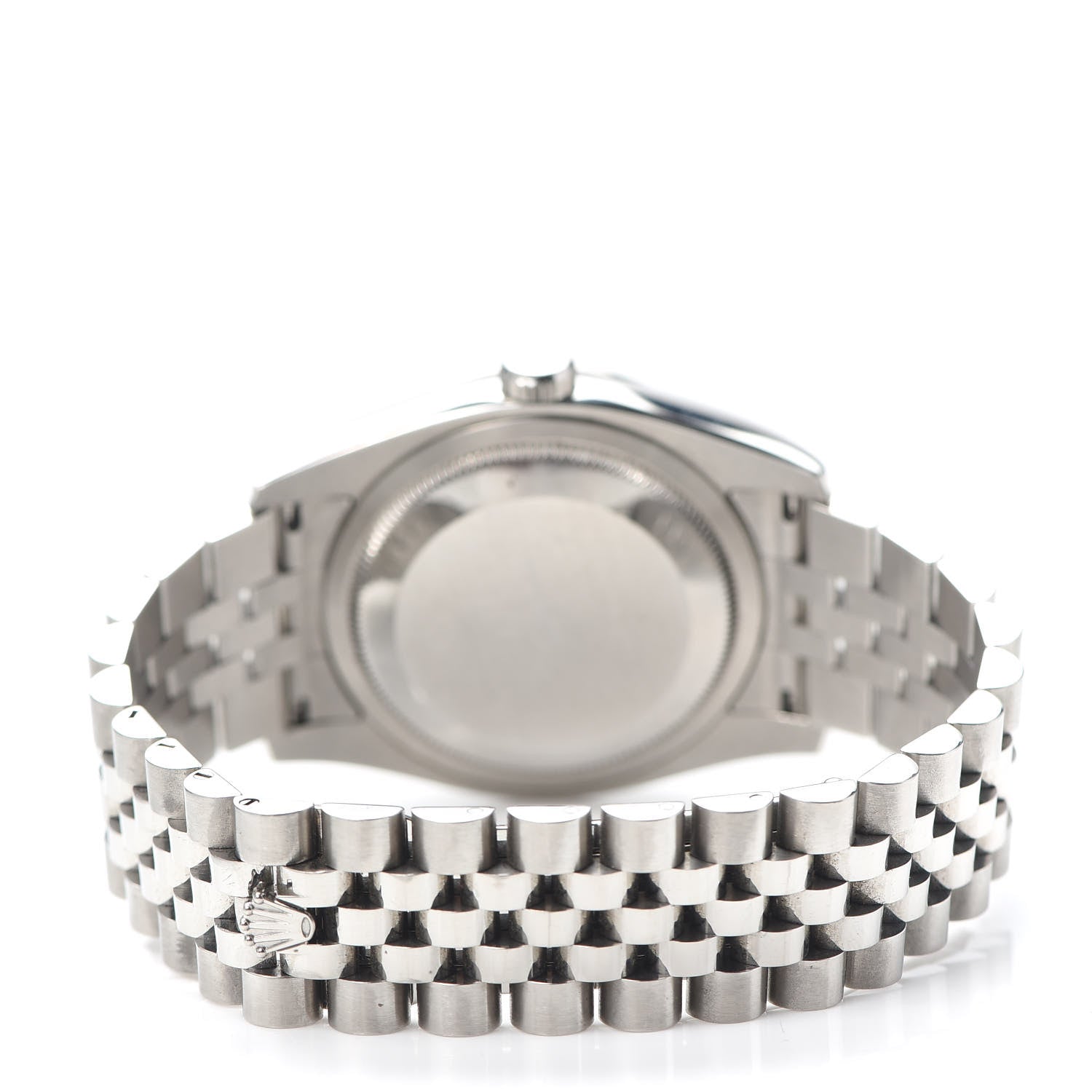 Rolex Stainless Steel 18K White Gold Diamond 36mm Oyster Perpetual Datejust Watch Rhodium Waves 116244 3 of 6