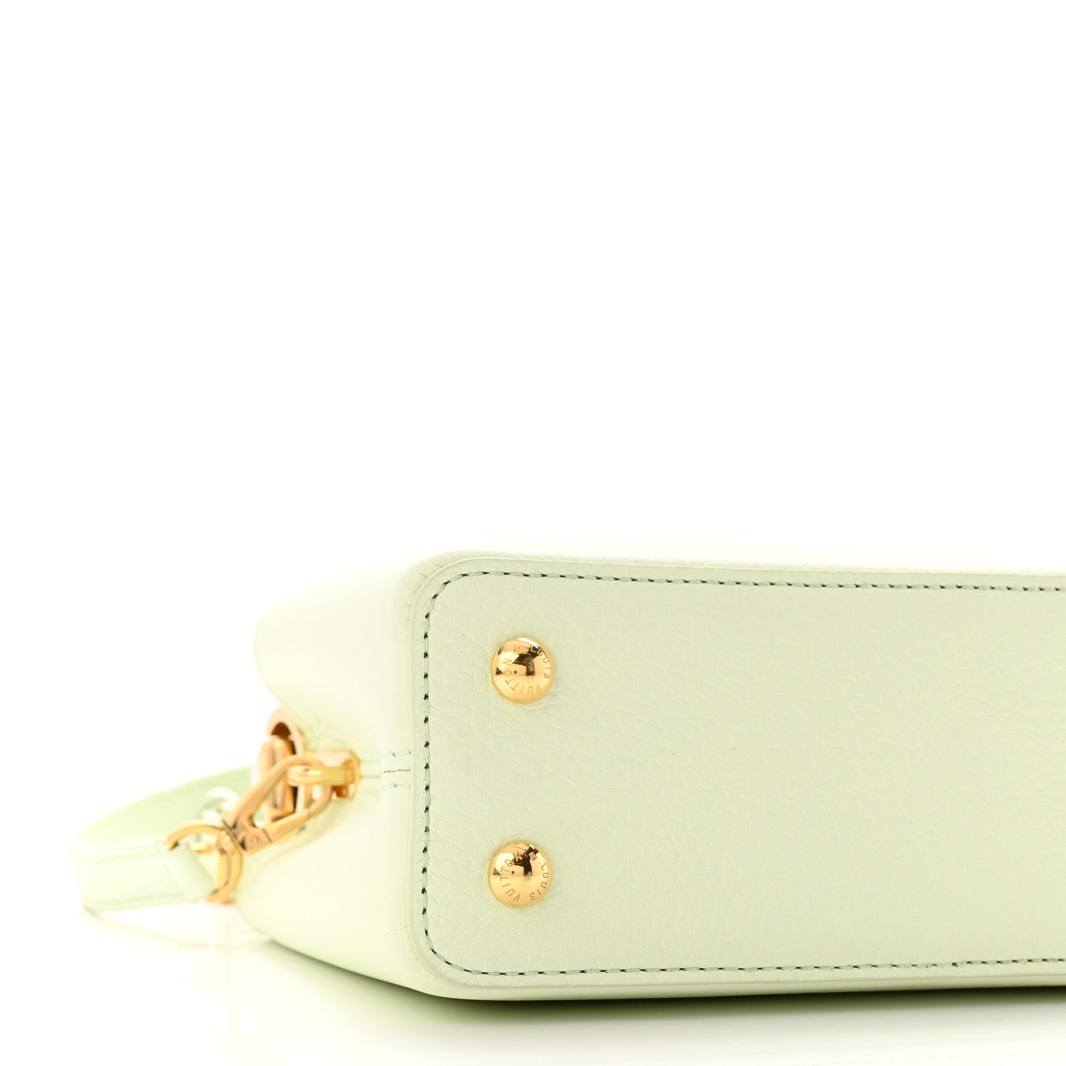 Louis Vuitton Taurillon Karung Mini Capucines Vert D'eau Green 8 of 10