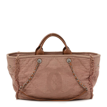 Chanel Canvas Large Double Face Tote Pink 1 of 10