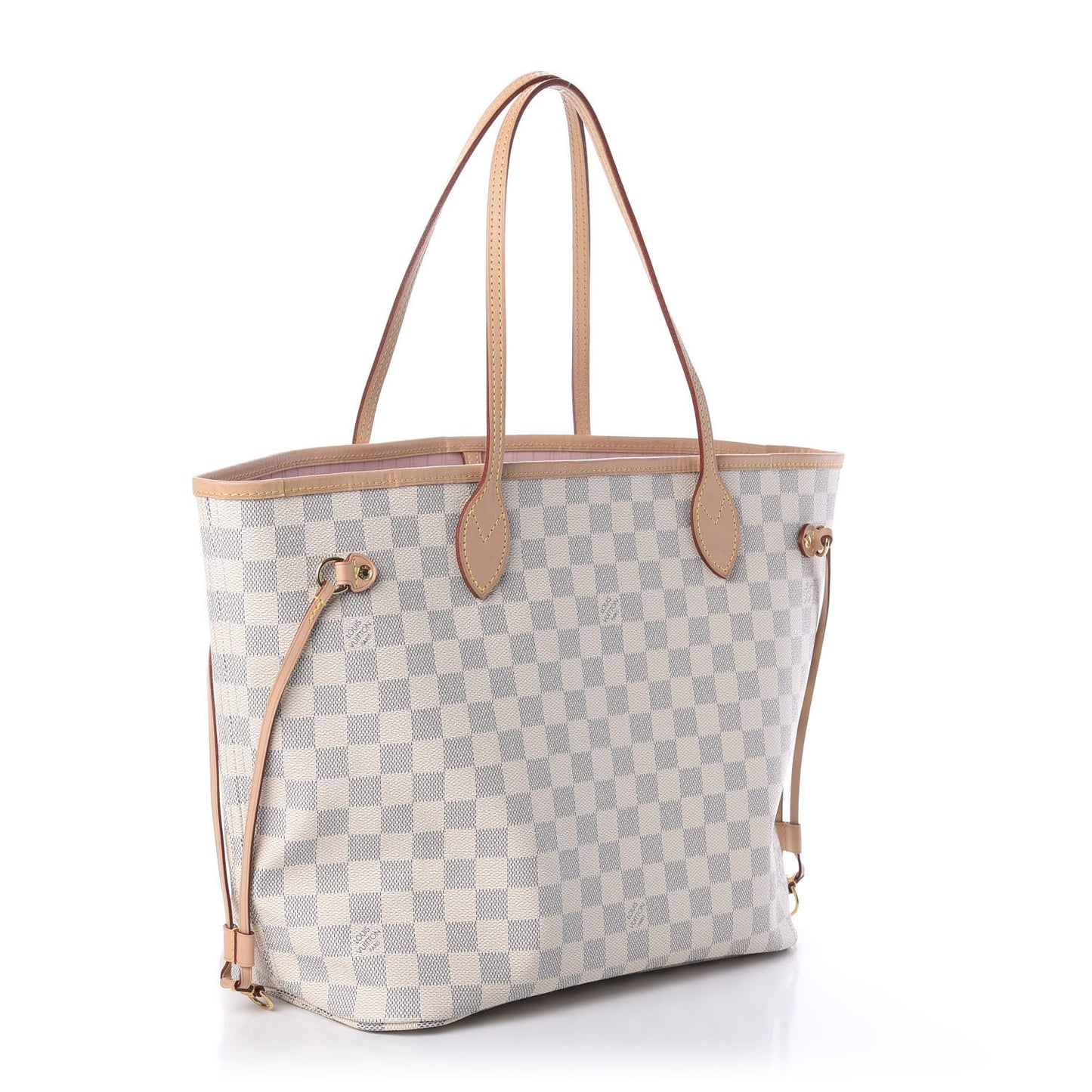 Damier Azur Neo Neverfull MM Rose Ballerine