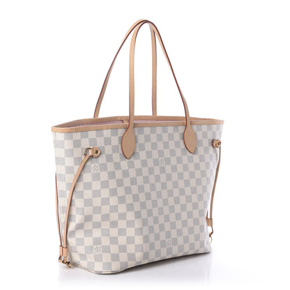 Louis Vuitton Damier Azur Neo Neverfull MM Rose Ballerine 5 of 11