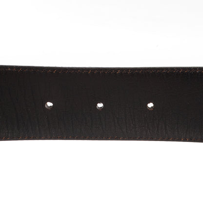 Gucci GG Plus Monogram Interlocking G Belt 85 34 Brown 4 of 4