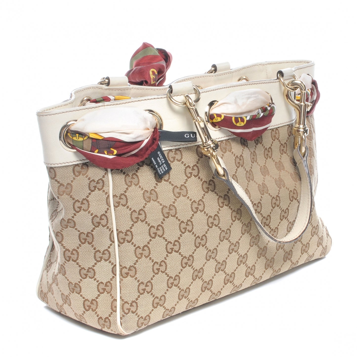 Monogram Medium Positano Tote Ivory