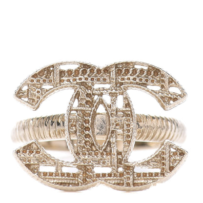 Chanel CC Logo Ring 6 Gold 1 of 4