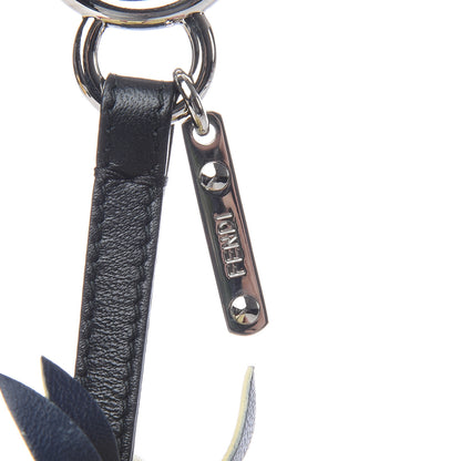 Fendi Fox Rabbit Fur Nappa Pineapple Bag Charm Rosa Scuro Banana Multicolor 3 of 6