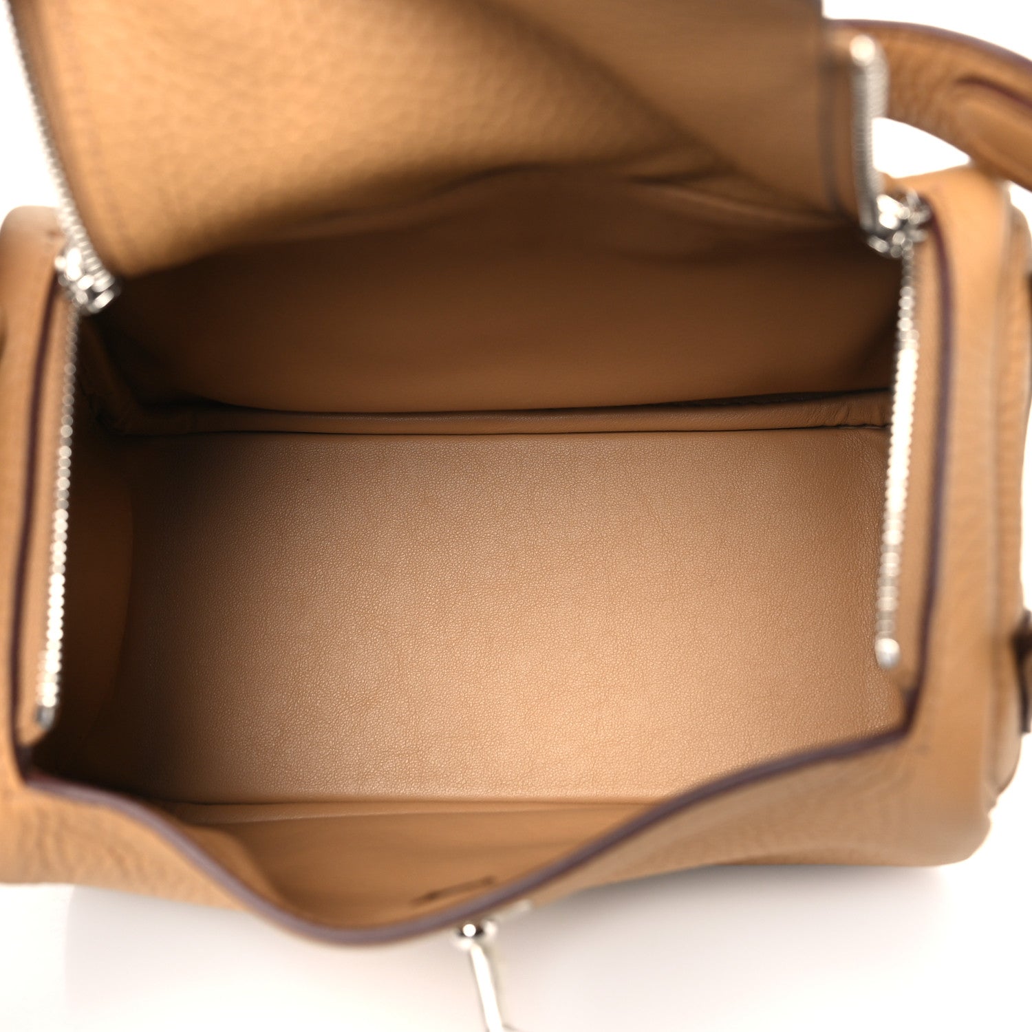 Hermes Taurillon Clemence Mini Lindy 20 Biscuit 5 of 11