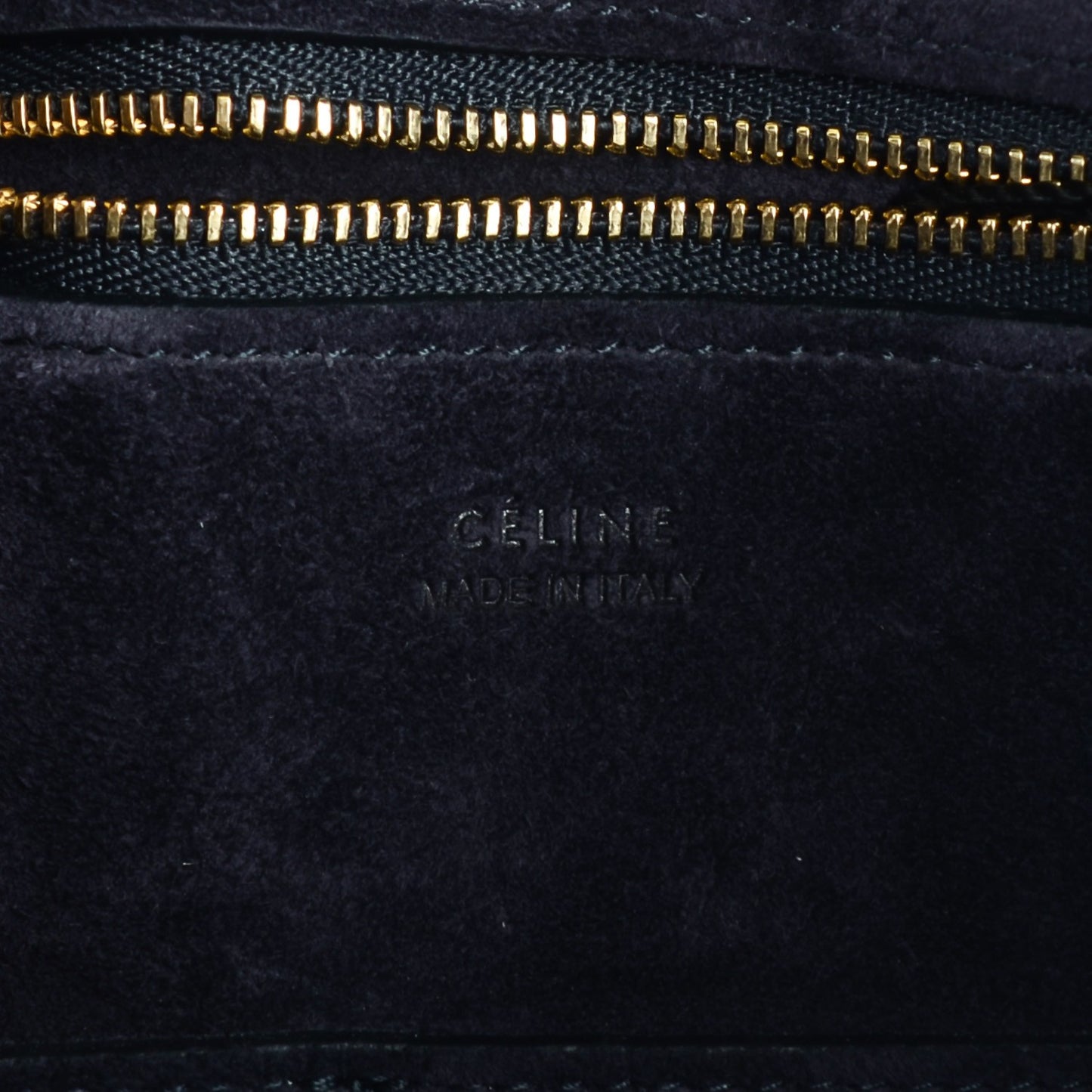 Bullhide Calfskin Small Ring Bag Navy Blue