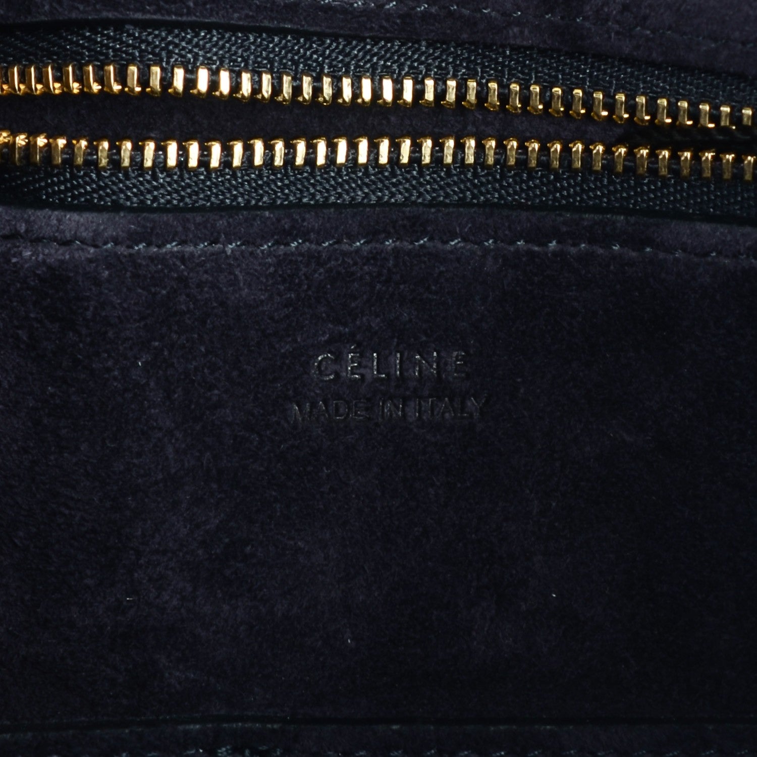 Celine Bullhide Calfskin Small Ring Bag Navy Blue 7 of 9
