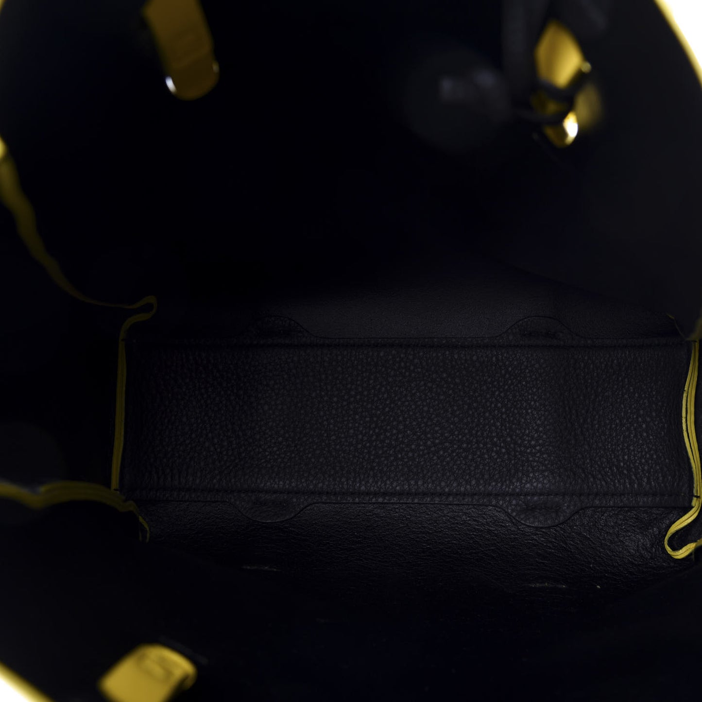 Calfskin XS Everyday Tote Yellow Black