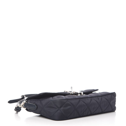 Prada Nylon Tessuto Quilted Flap Navy 4 of 12
