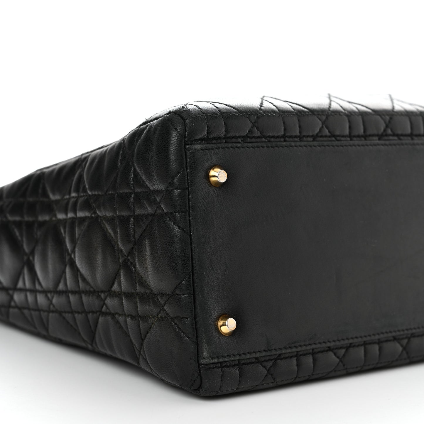 Lambskin Cannage Medium Lady Dior Black