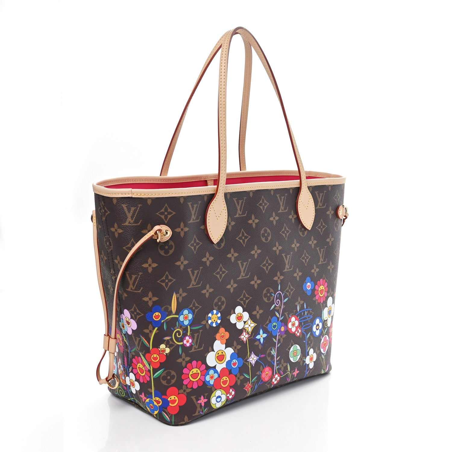 Louis Vuitton LV X TM Monogram Flowers Neverfull MM 4 of 11