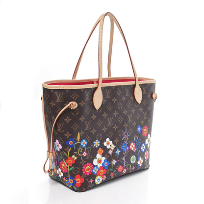 Louis Vuitton LV X TM Monogram Flowers Neverfull MM 4 of 11