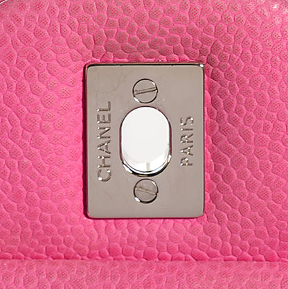 Chanel Iridescent Caviar Maxi Double Flap Pink 6 of 9