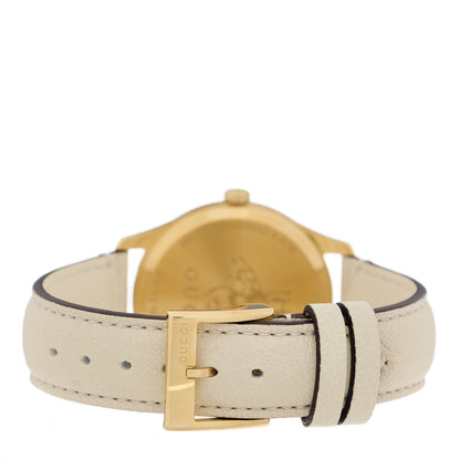 Gucci Stainless Steel Calfskin 36mm G-Timeless Bee Quartz Watch White 3 of 5