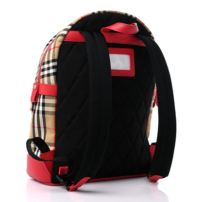 Burberry Vintage Check Embroidered Logo Backpack Antique Yellow 3 of 10