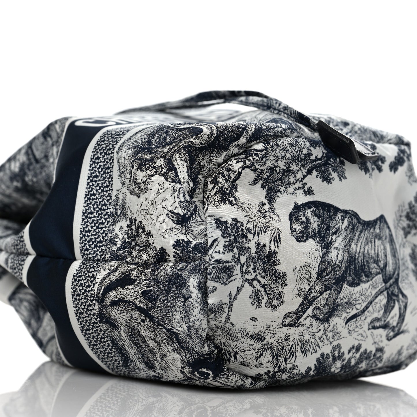 Technical Fabric Embroidered Toile De Jouy Sauvage DiorTravel Pouch Blue