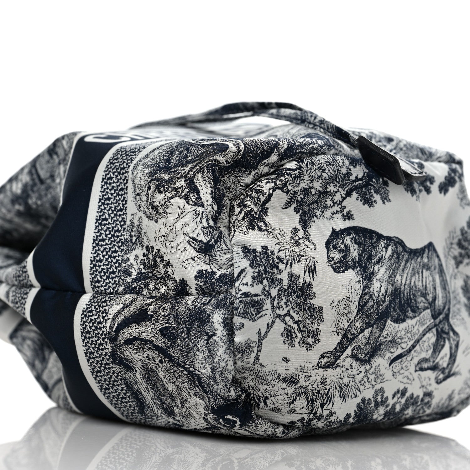 Christian Dior Technical Fabric Embroidered Toile De Jouy Sauvage DiorTravel Pouch Blue 8 of 10