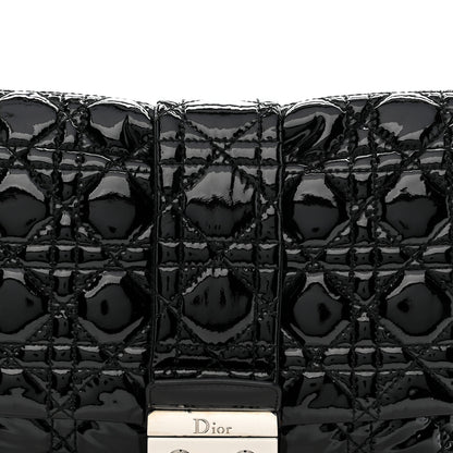 Christian Dior Patent Cannage New Lock Flap Black 10 of 12