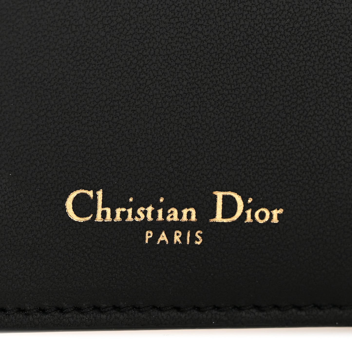 Goatskin Saddle Long Wallet Black