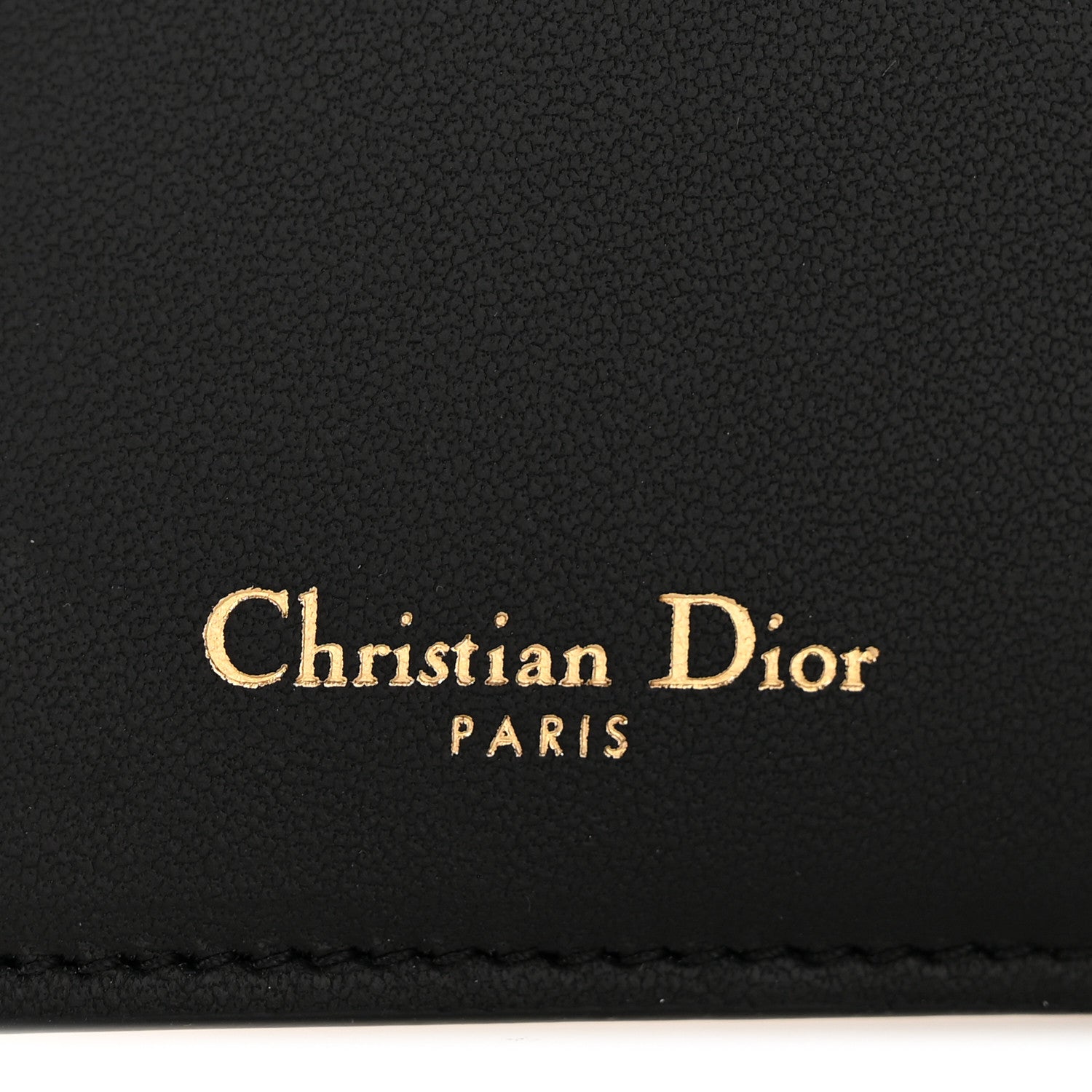Christian Dior Goatskin Saddle Long Wallet Black 6 of 10