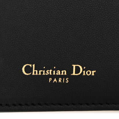 Christian Dior Goatskin Saddle Long Wallet Black 6 of 10