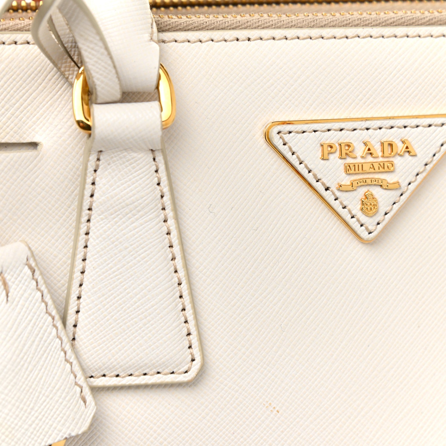 Prada Saffiano Lux Small Galleria Double Zip Tote White 17 of 17