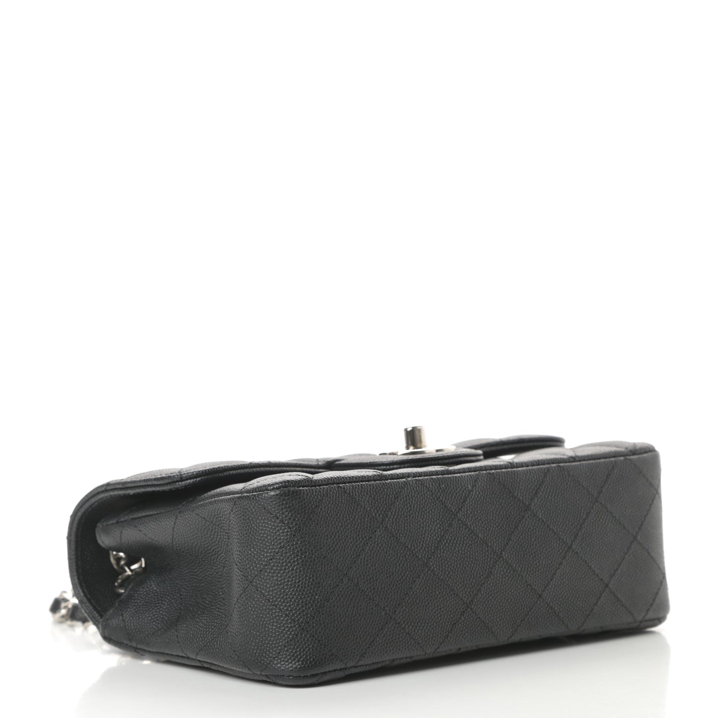 Caviar Quilted Mini Rectangular Flap Black