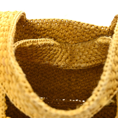 Loewe Raffia Small Paula's Ibiza Logo Tote Ochre 15 of 17