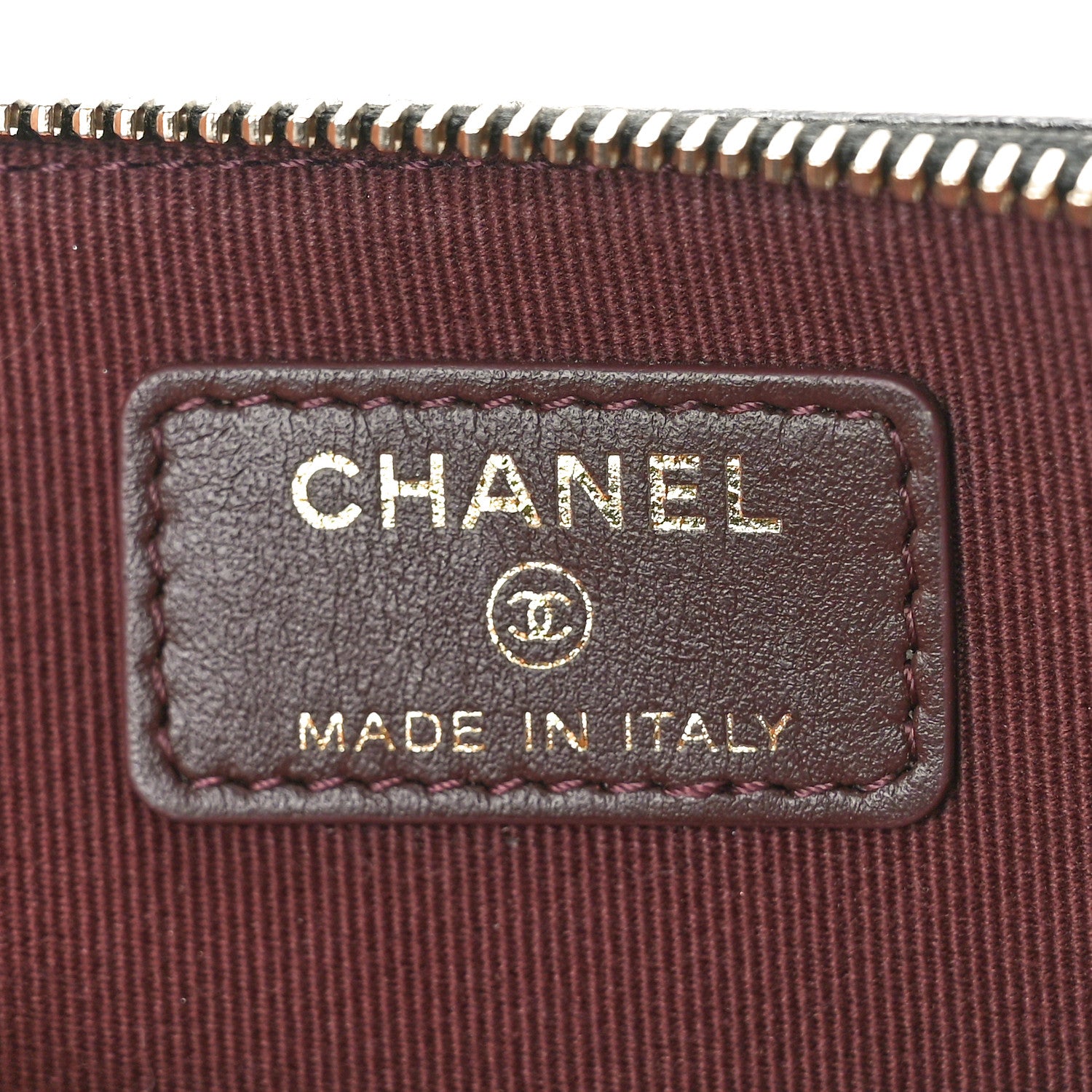 Chanel Caviar Quilted Zip Card Holder Wallet Black 6 of 9