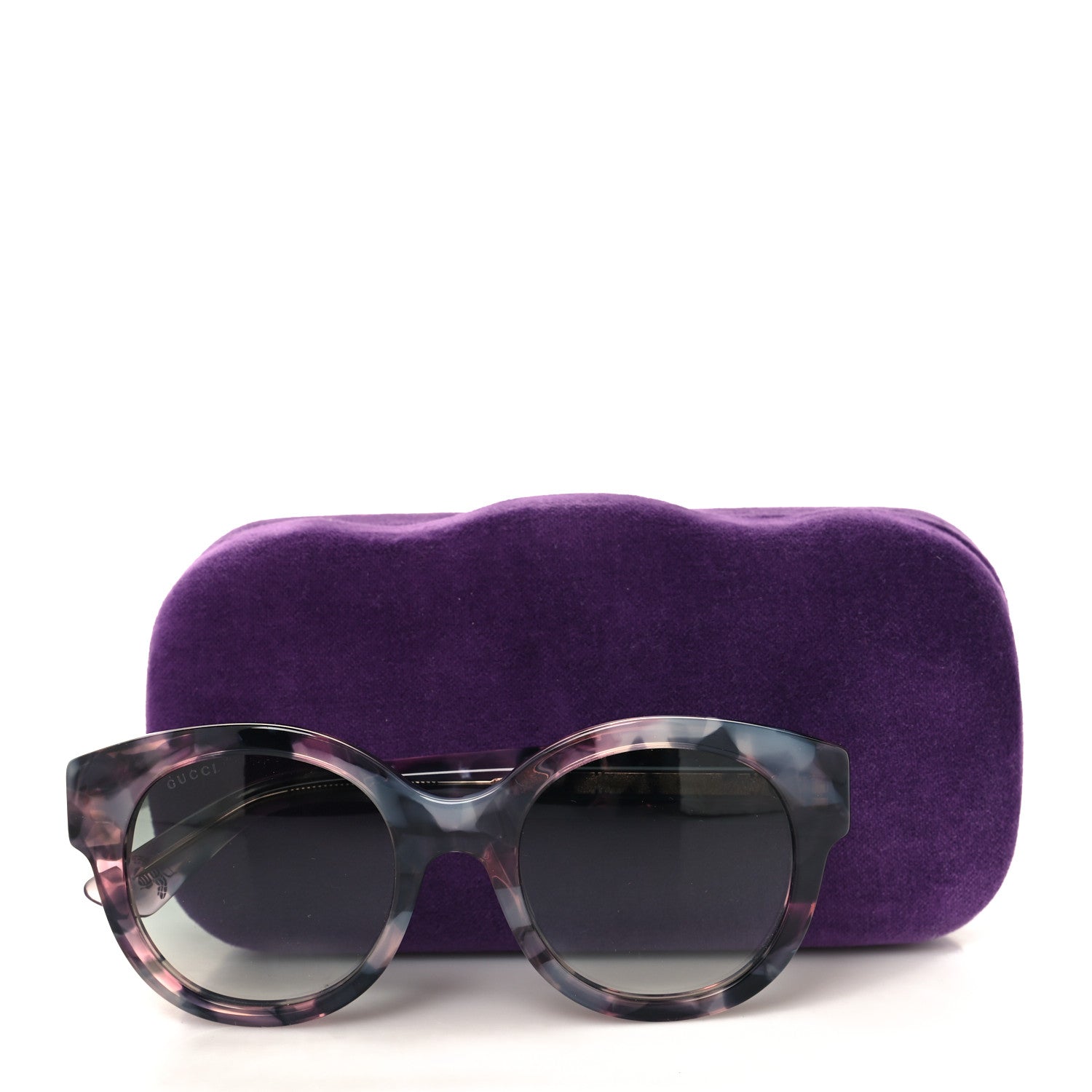 Gucci Round Frame GG Star Sunglasses GG0207S Grey Pink 7 of 7